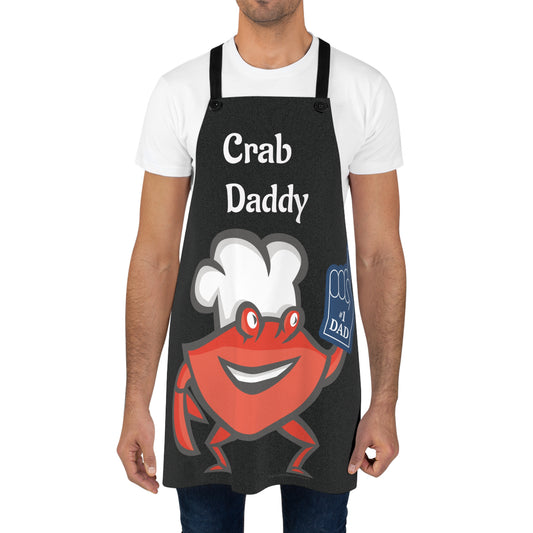 🦀Crab Daddy Apron – Funny #1 Dad Cooking Gift for Men, Grilling, or Seafood Lovers