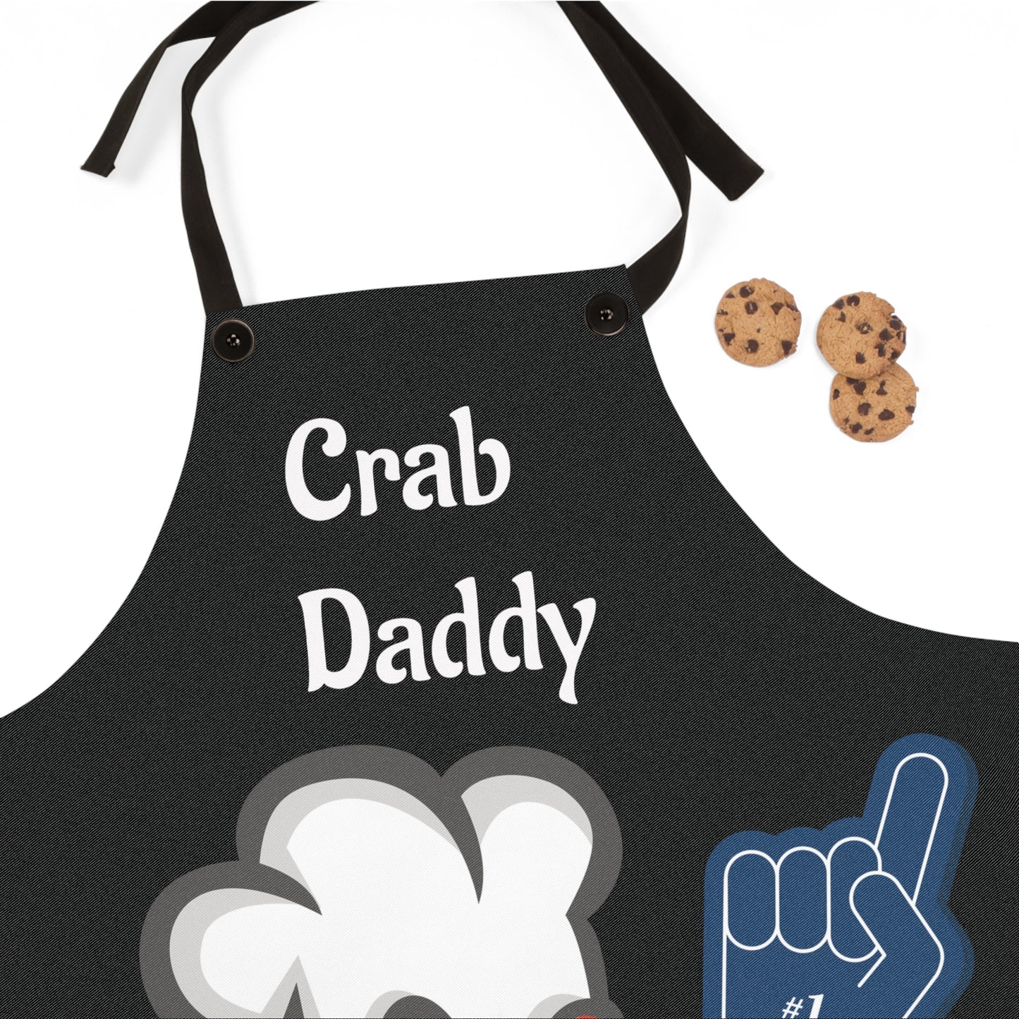 🦀Crab Daddy Apron – Funny #1 Dad Cooking Gift for Men, Grilling, or Seafood Lovers