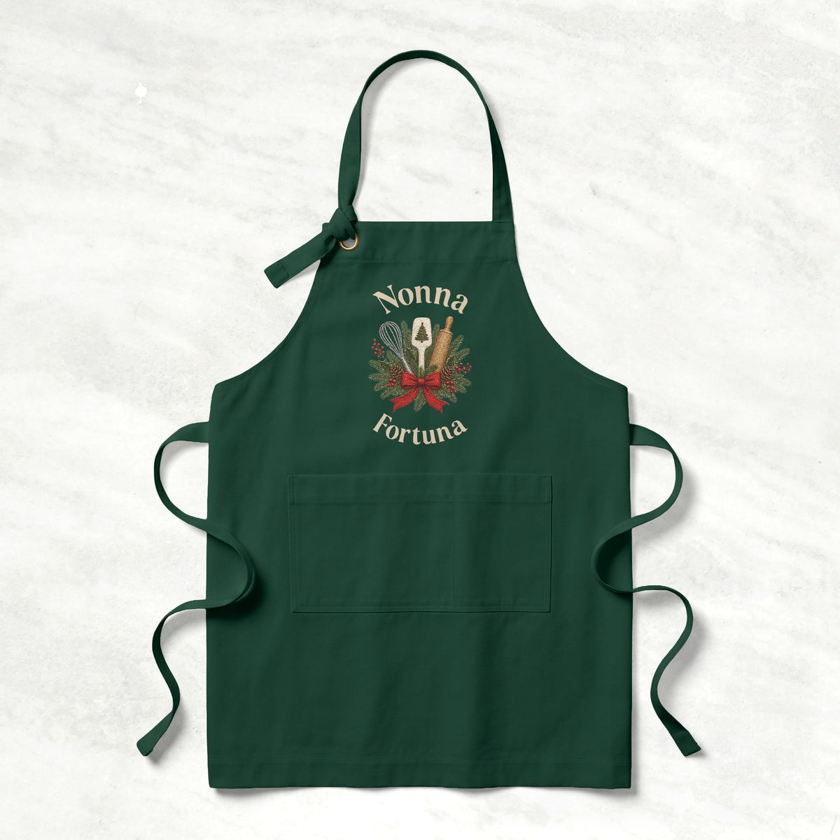 Personalized Christmas Kitchen Apron for Her