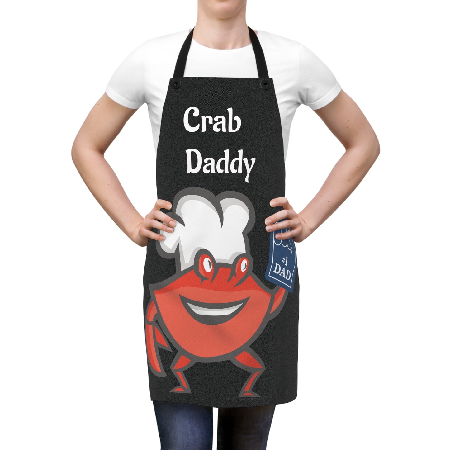 🦀Crab Daddy Apron – Funny #1 Dad Cooking Gift for Men, Grilling, or Seafood Lovers