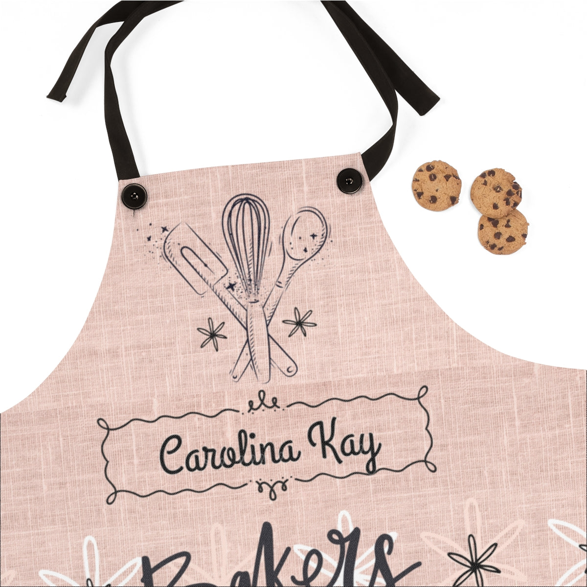 🍰 Personalized “Bakers Gonna Bake” Apron – Retro Style, Custom Name Gift for Bakers