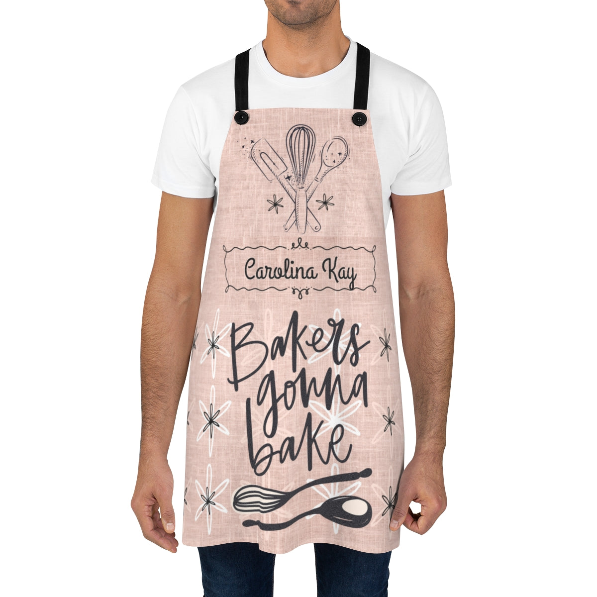 🍰 Personalized “Bakers Gonna Bake” Apron – Retro Style, Custom Name Gift for Bakers
