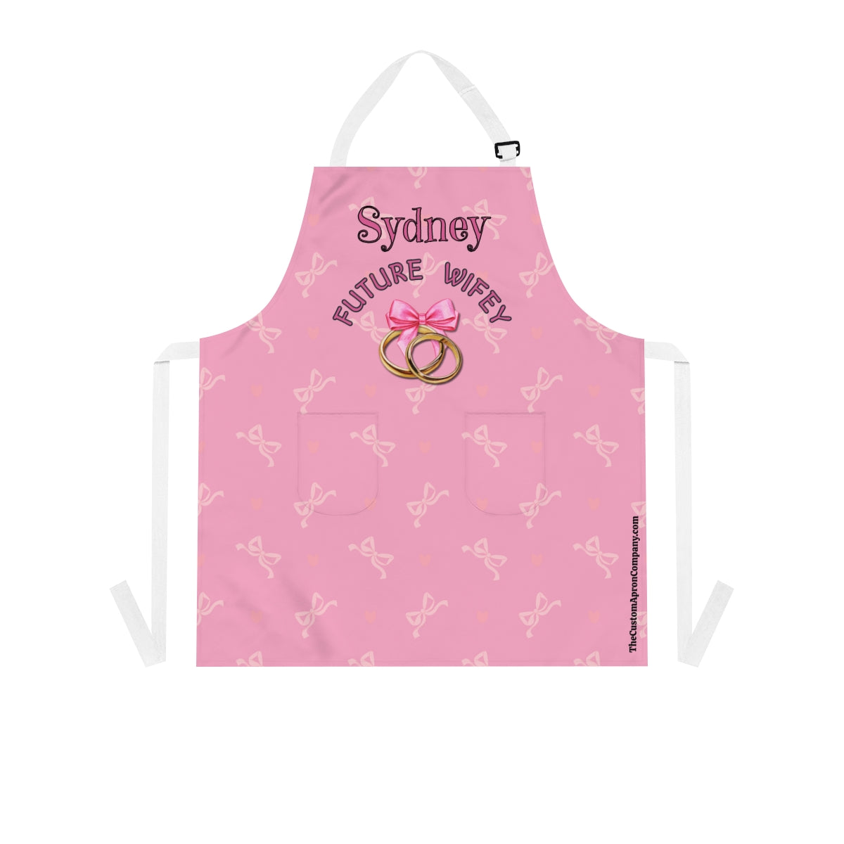 Custom Bride-to-Be Coquette Future Wifey Apron