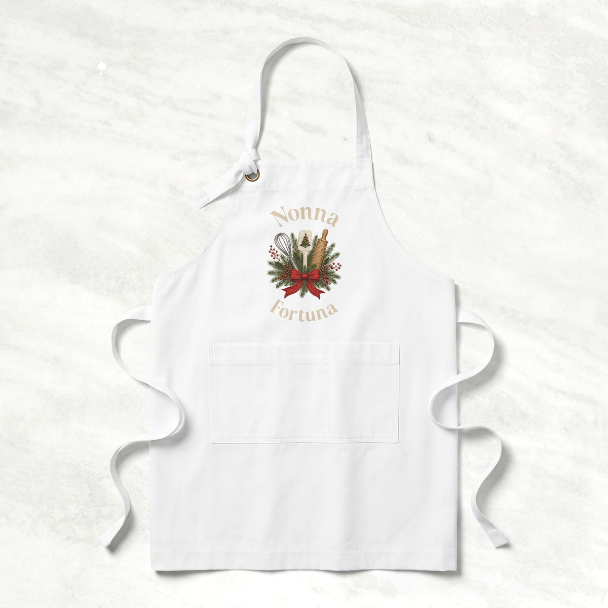 Personalized Christmas Kitchen Apron for Her