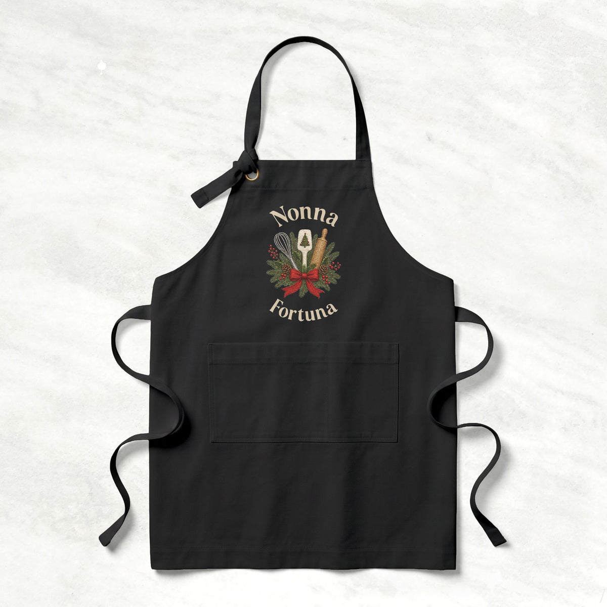 Personalized Christmas Kitchen Apron for Her