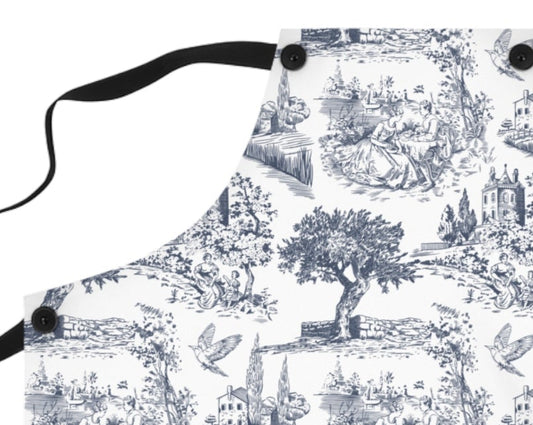 Blue Chinoiserie Country Life Apron