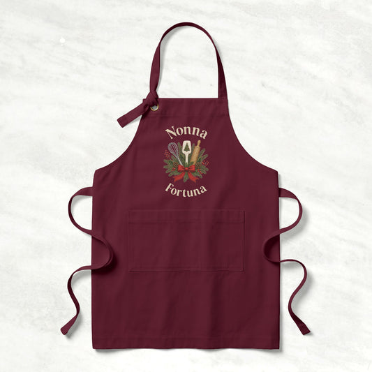 Personalized Christmas Kitchen Apron for Her