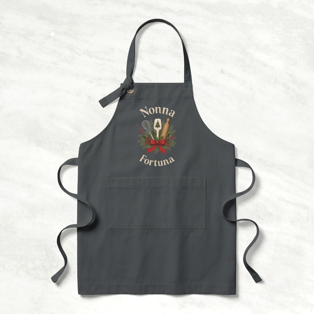 Personalized Christmas Kitchen Apron for Her