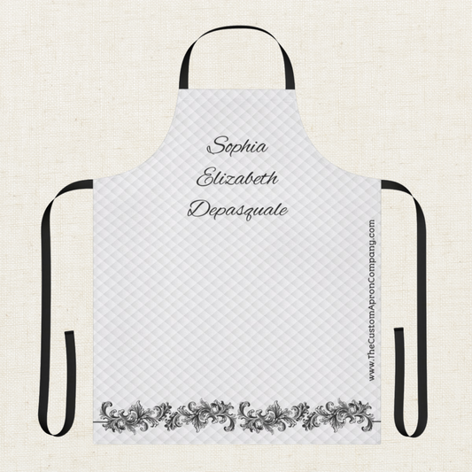 Custom Name Paisley Apron For Her