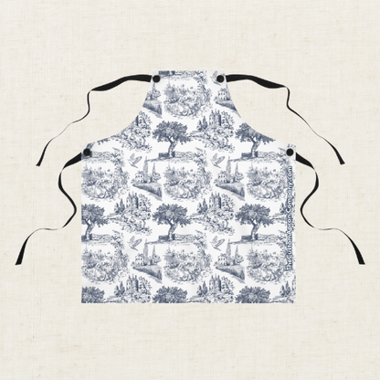 Blue Chinoiserie Country Life Apron