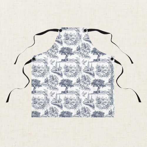 Blue Chinoiserie Country Life Apron
