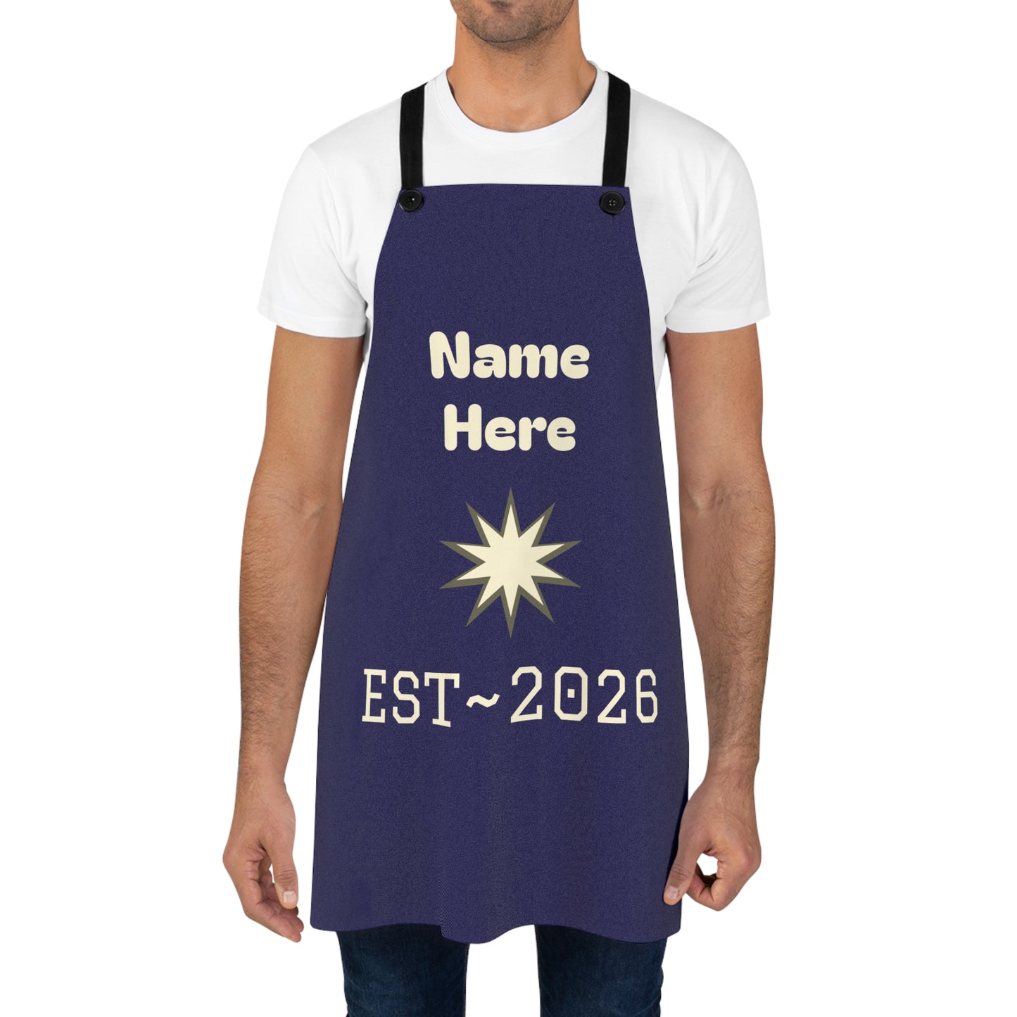 Customizable New Grandpa Gift - "NONNO EST 2026" Pregnancy Announcement Men's Apron