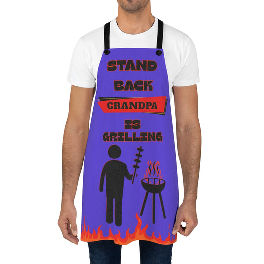 👴🏼🔥 Custom Grilling Apron – “Stand Back, [Your Name] Is Grilling” Funny BBQ Gift
