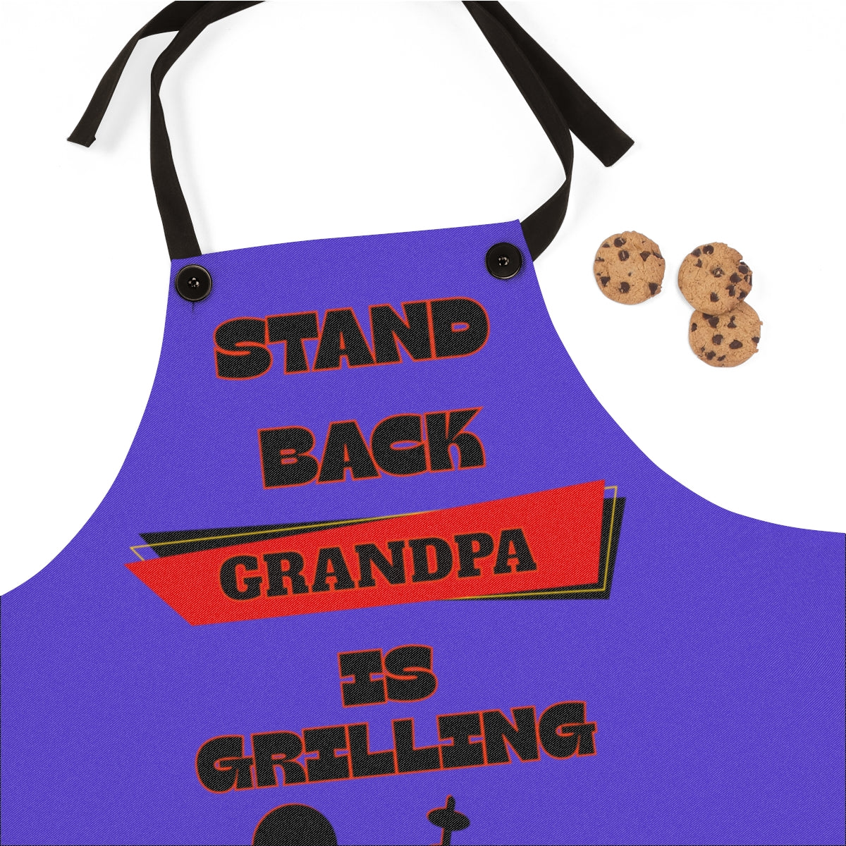 👴🏼🔥 Custom Grilling Apron – “Stand Back, [Your Name] Is Grilling” Funny BBQ Gift