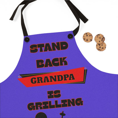 👴🏼🔥 Custom Grilling Apron – “Stand Back, [Your Name] Is Grilling” Funny BBQ Gift