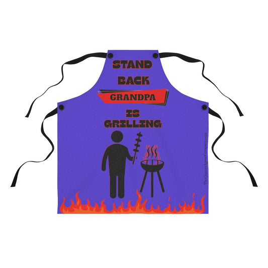 👴🏼🔥 Custom Grilling Apron – “Stand Back, [Your Name] Is Grilling” Funny BBQ Gift