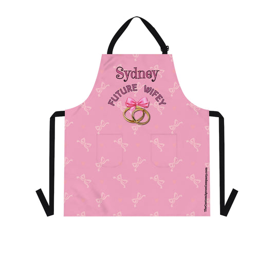 Personalizable Coquette Future Wifey Apron