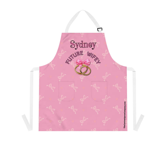 Custom Bride-to-Be Coquette Future Wifey Apron