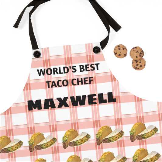 🌮 Custom Taco Chef Apron – “World’s Best” Personalized Gift for Him