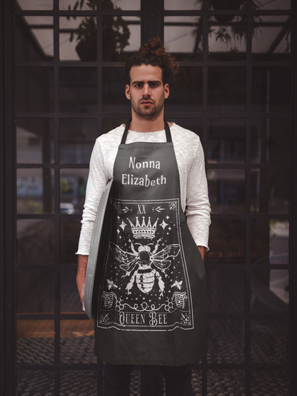 Custom Queen Bee Apron with Pockets for Her